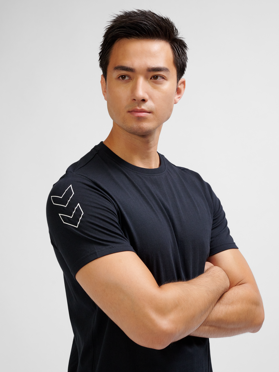 hmlELEMENTAL CHEVRON COTTON TEE