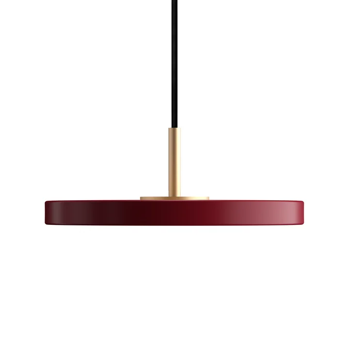 Umage - Asteria Micro LED-Pendelleuchte V2, Messing / ruby red