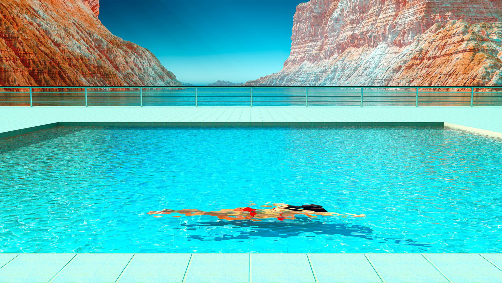 Pool 42 by Carl Miller - Limited Edition. Edition of: 150. Signed.