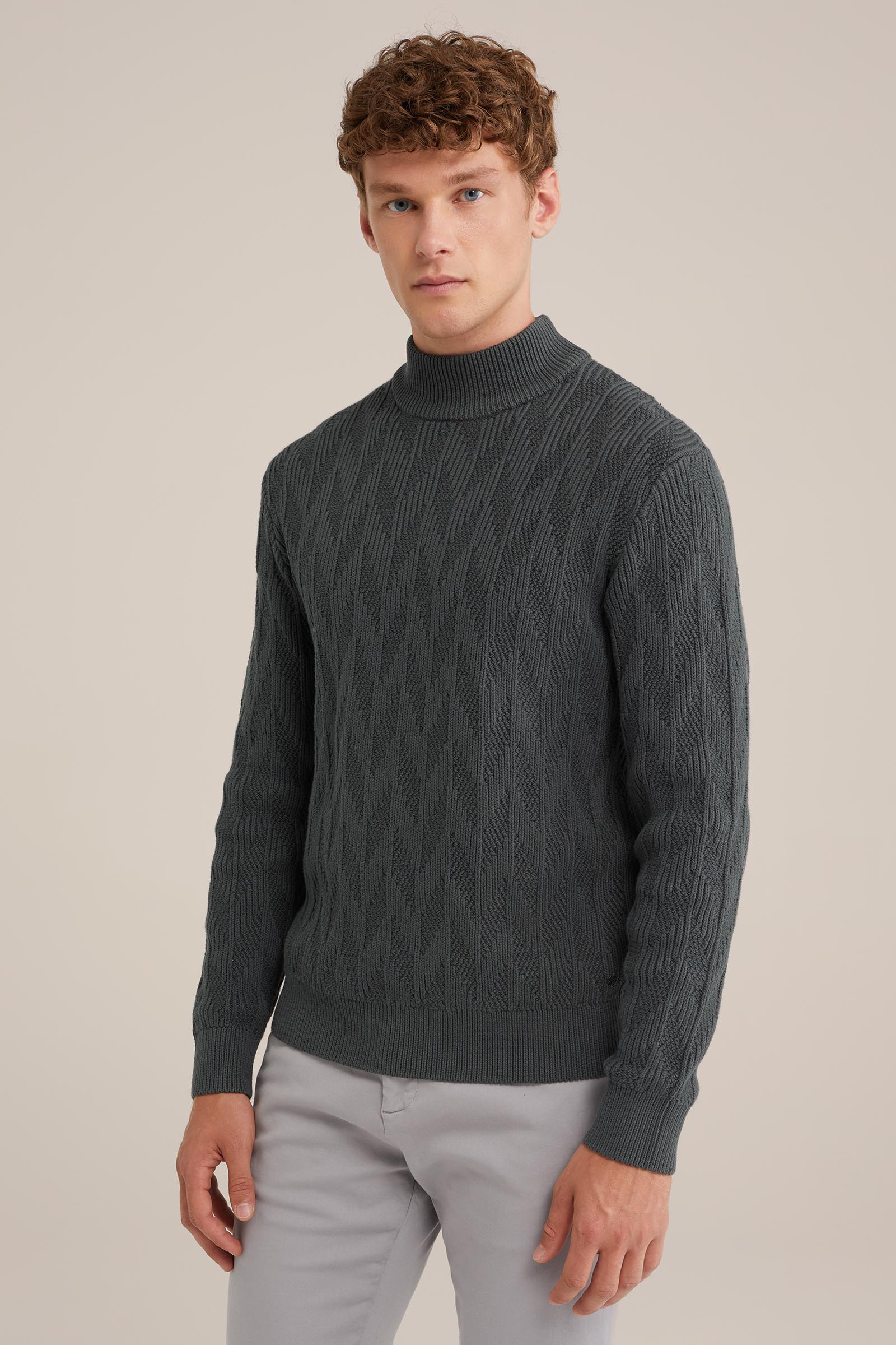 kabeltrui WE Fashion Donkergroen