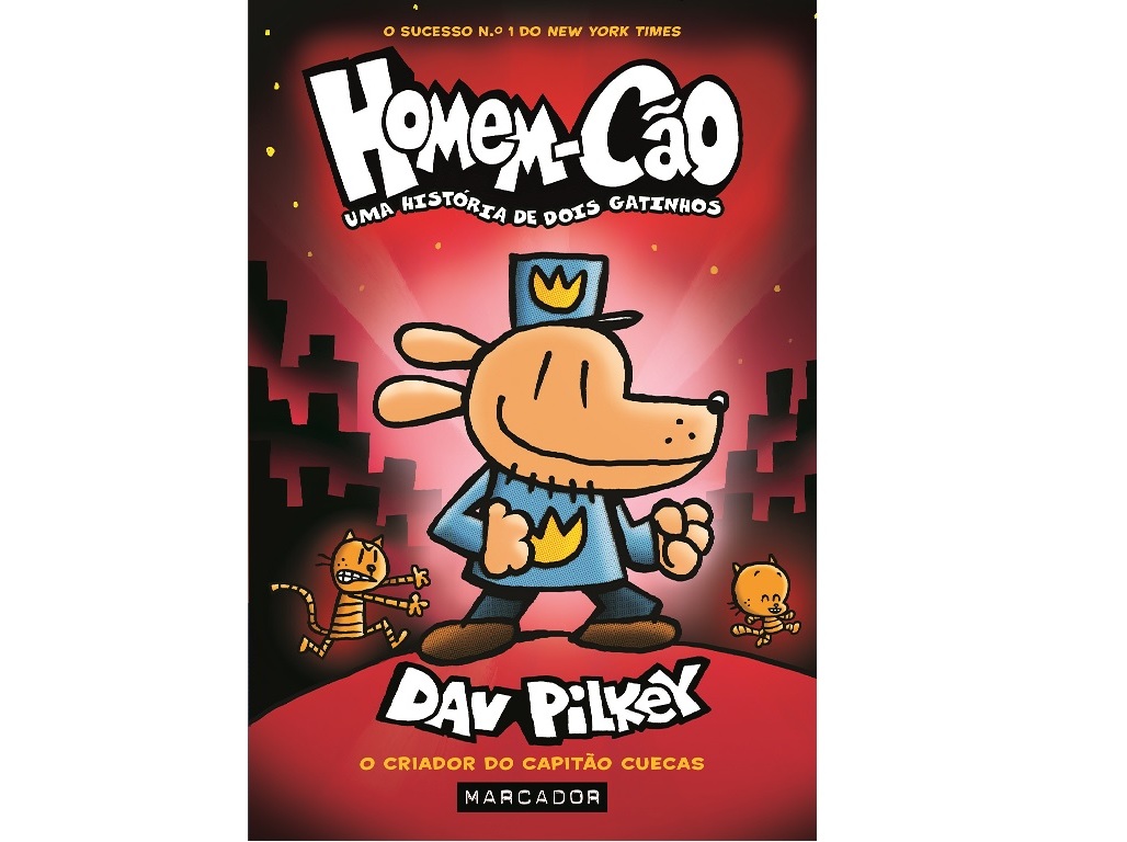 LIVRO HOMEM-CÃO: UMA HISTÓRIA DE DOIS GATINHOS DAV PILKEY