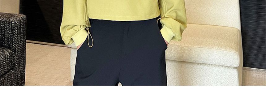 Freehop - Sweatshirt met kraag en halve rits