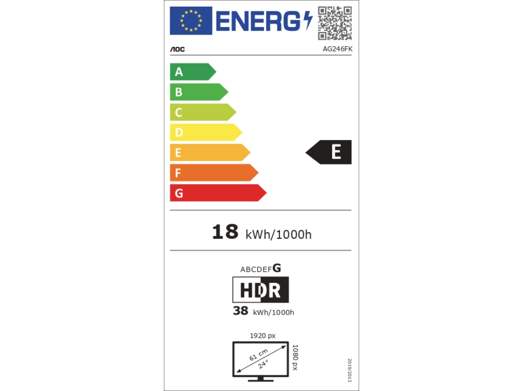 MONITOR GAMING AOC AG246FK (24'' FHD 540HZ)