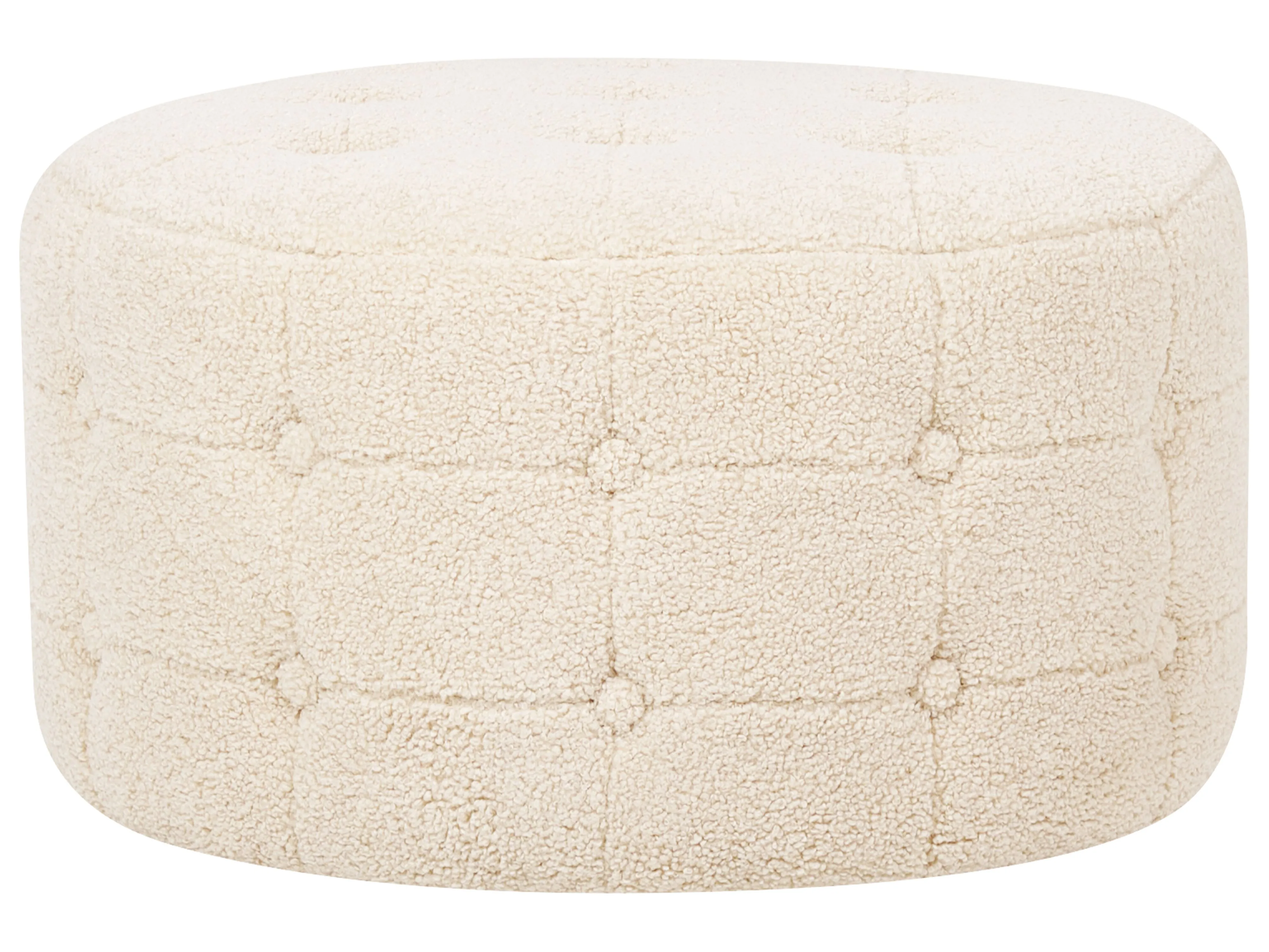 Poef TAMPA Bouclé Beige