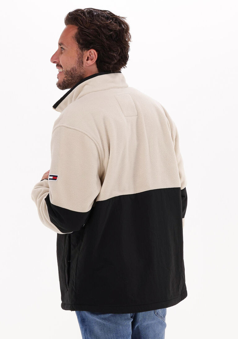 TOMMY JEANS ecru tommy jeans jack tjm mix media retro jacket