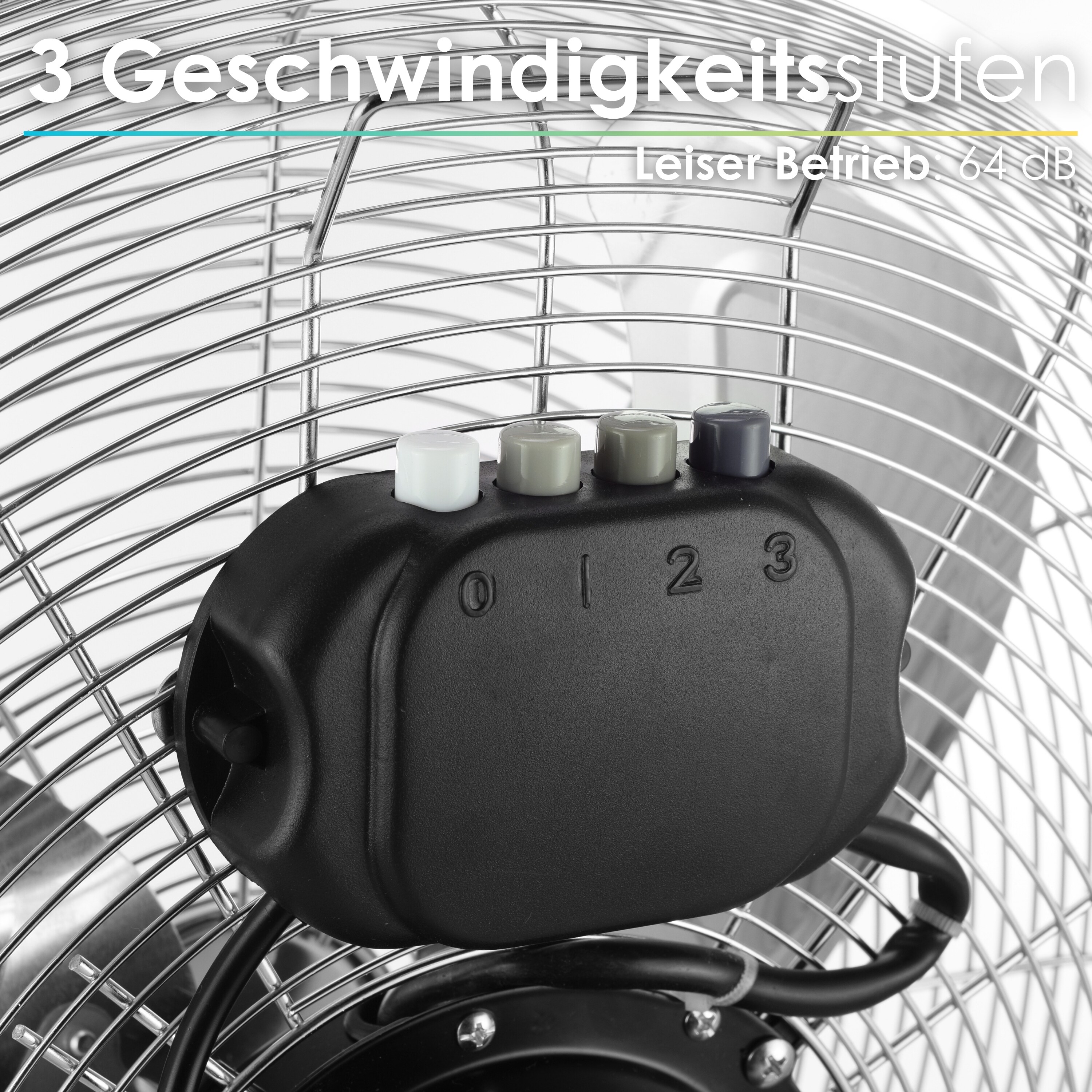 Echos Bodenventilator Ø45 cm Windmaschine Luftkühler Raumkühler 100W