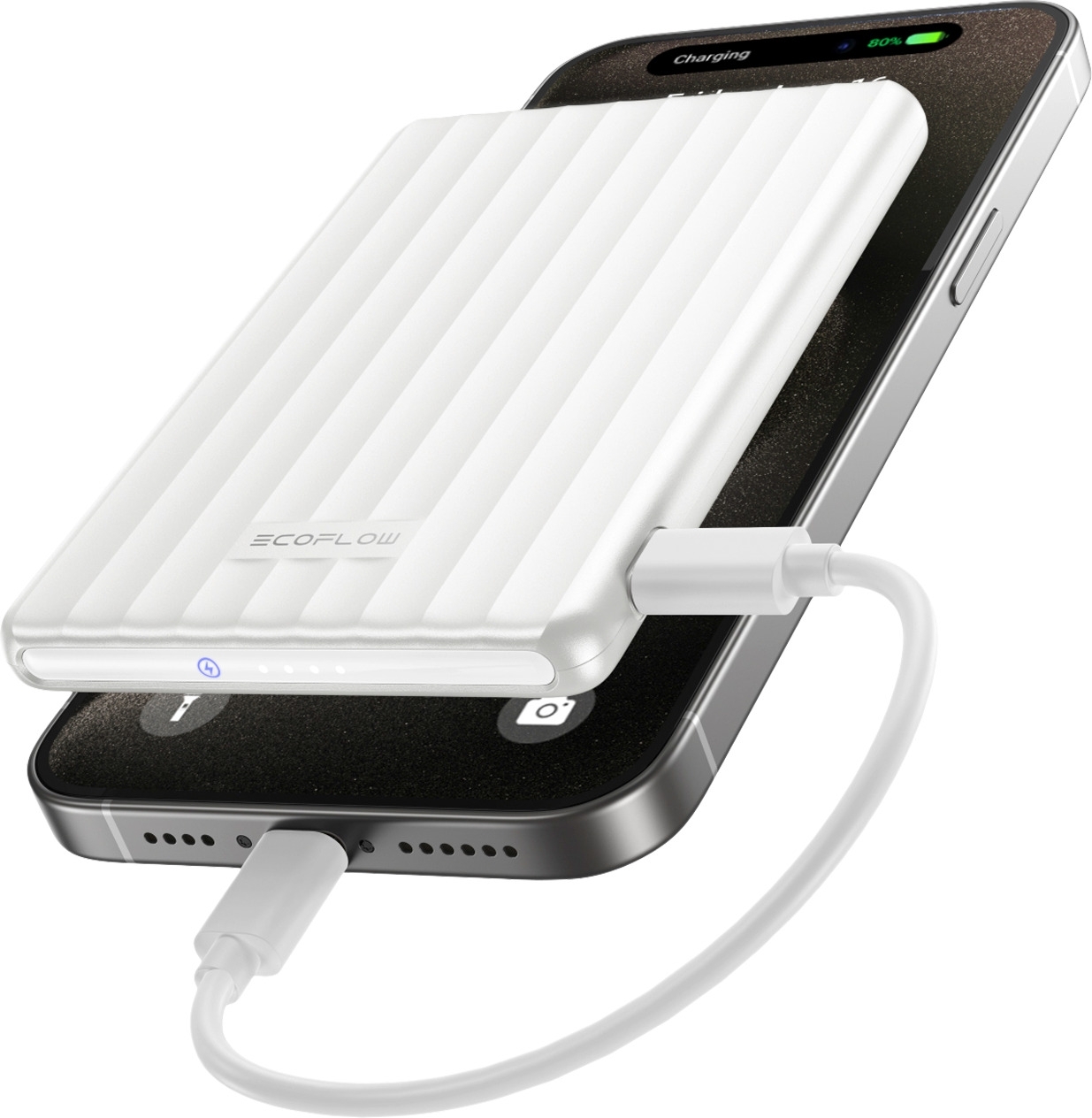 EcoFlow Rapid Mag 5 K Powerbank für Wireless Charging / 1 x USB-C / 20 W / 5.000  mAh weiß