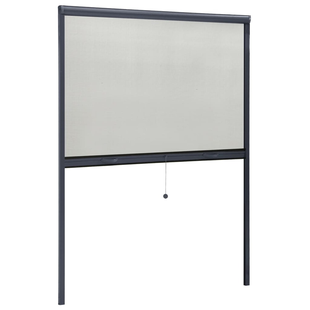Moustiquaire à rouleau pour fenêtres anthracite 130x170 cm