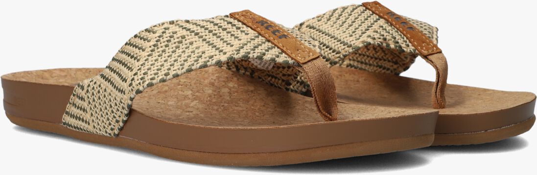REEF groene reef teenslippers cushion strand