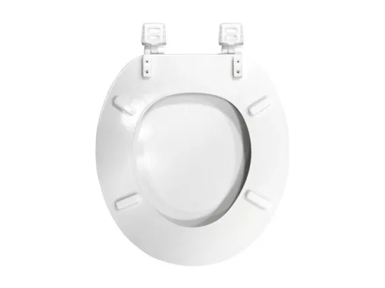 Abattant WC 37 x 47 cm Orbella Blanc - MDF Imprimé