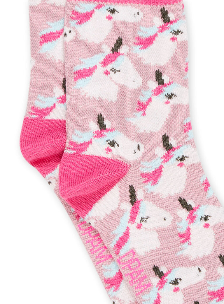 Chaussettes à imprimé licorne