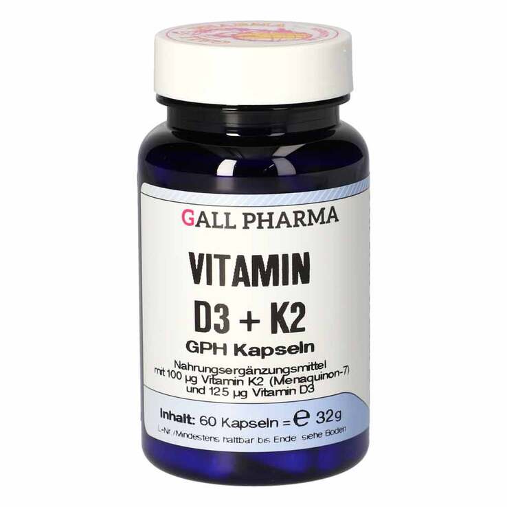 Vitamin D3 + K2 GPH Kapseln, 60 St