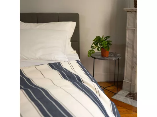 Couvre-lit Itaca - 160x210cm - Blanc - Coton - Morphea