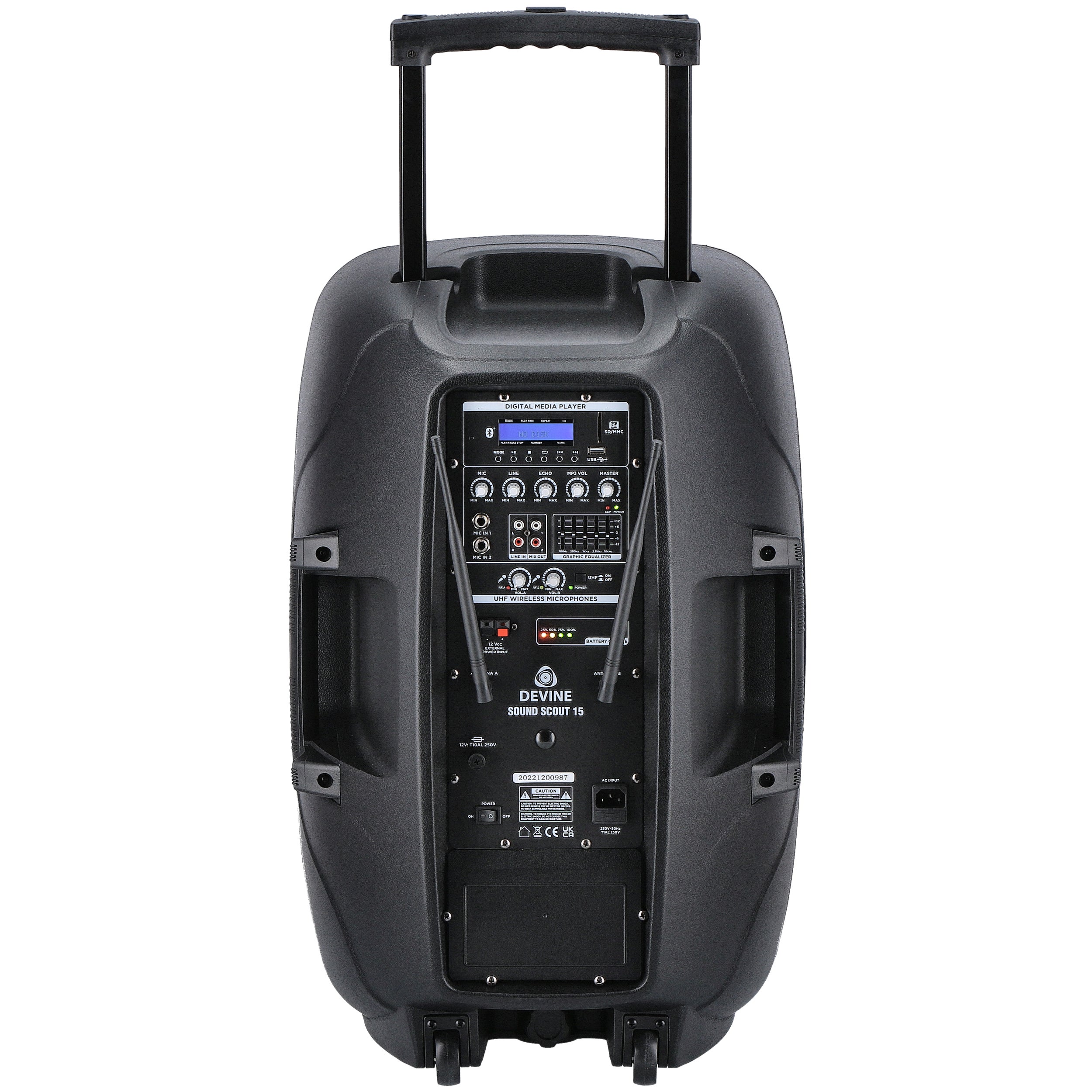 Devine Sound Scout 15A 15 inch mobiele accu-speaker