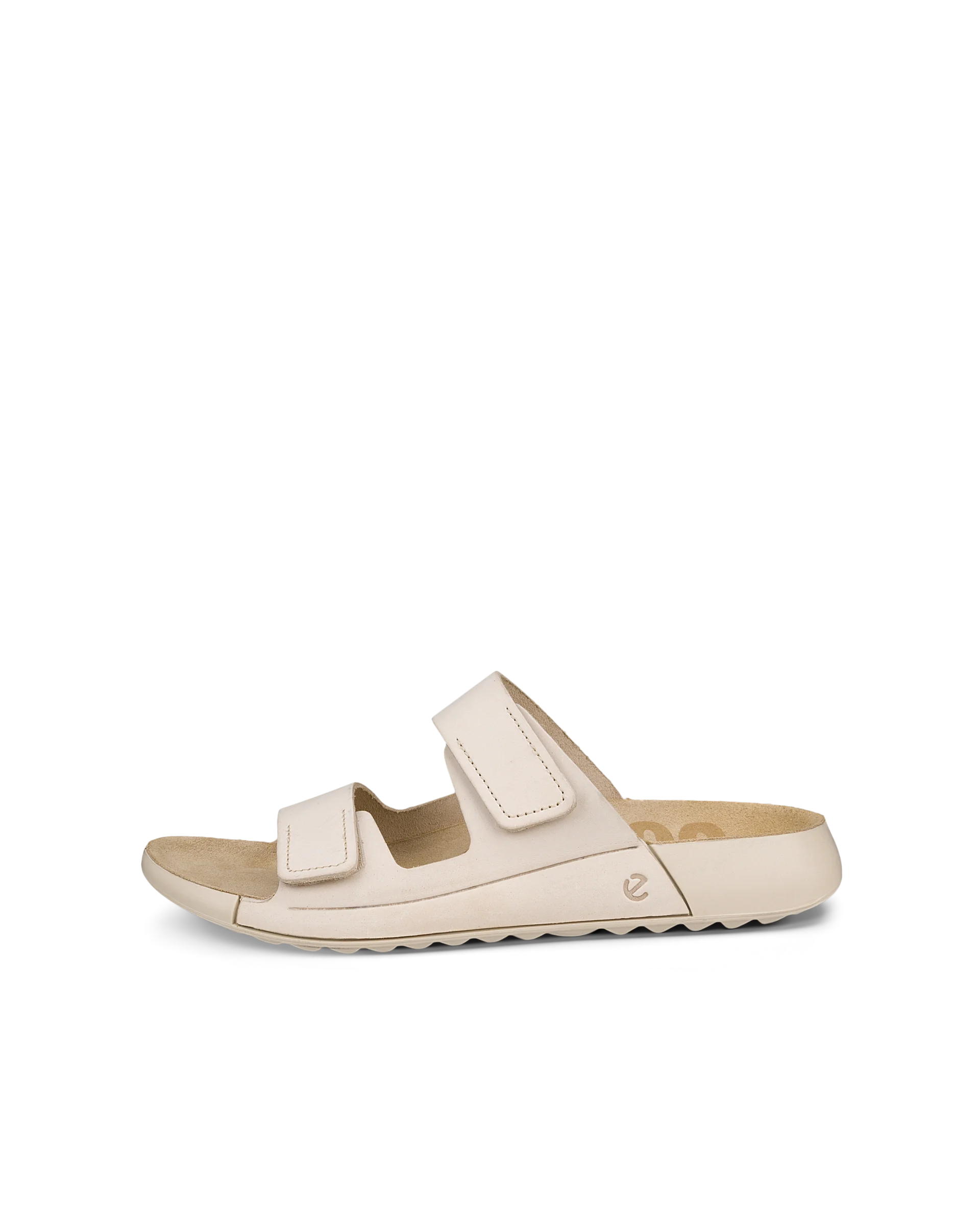 ECCO COZMO W Damen Nubuksandale mit zwei Riemen Beige