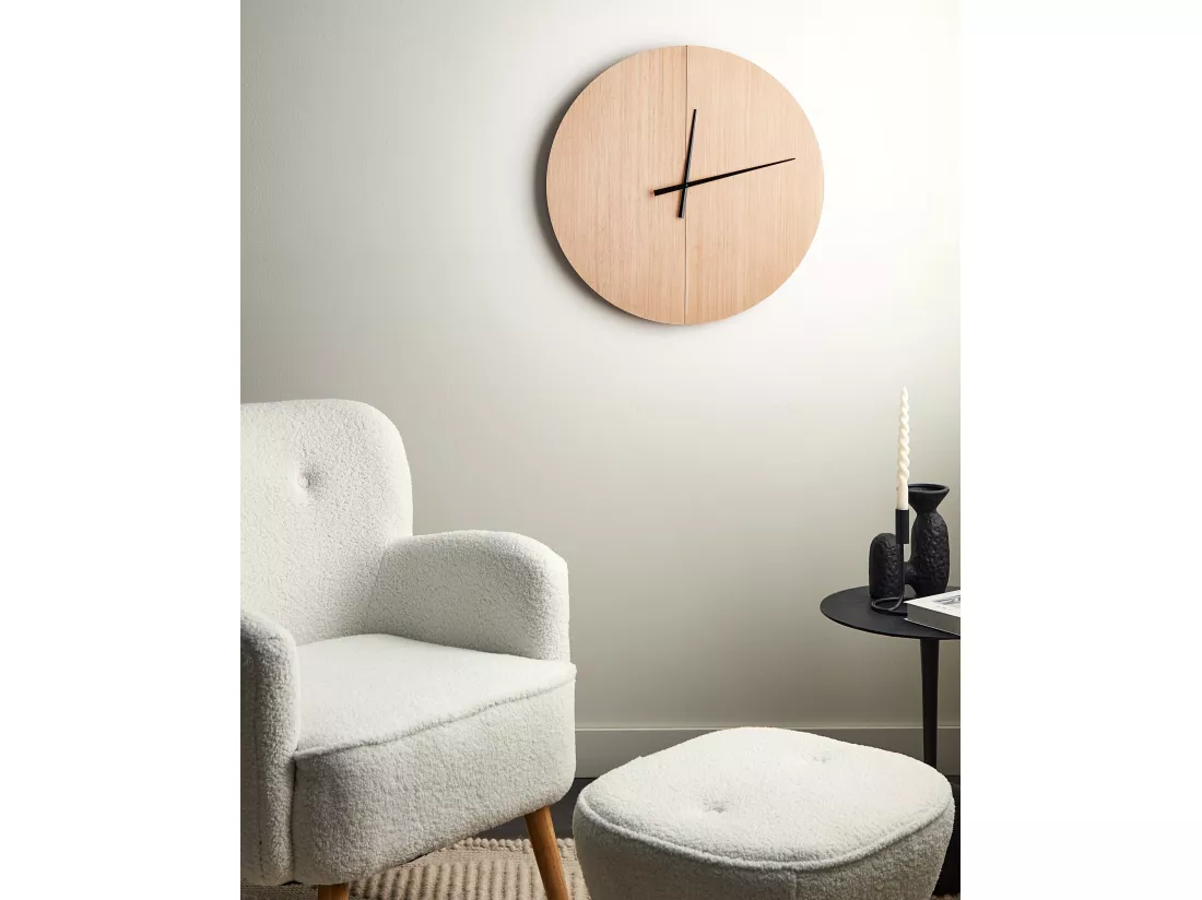Horloge murale CABIC 60 cm Marron clair