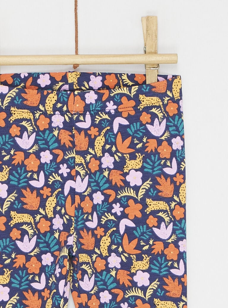 Legging à motif jungle pour bébé fille