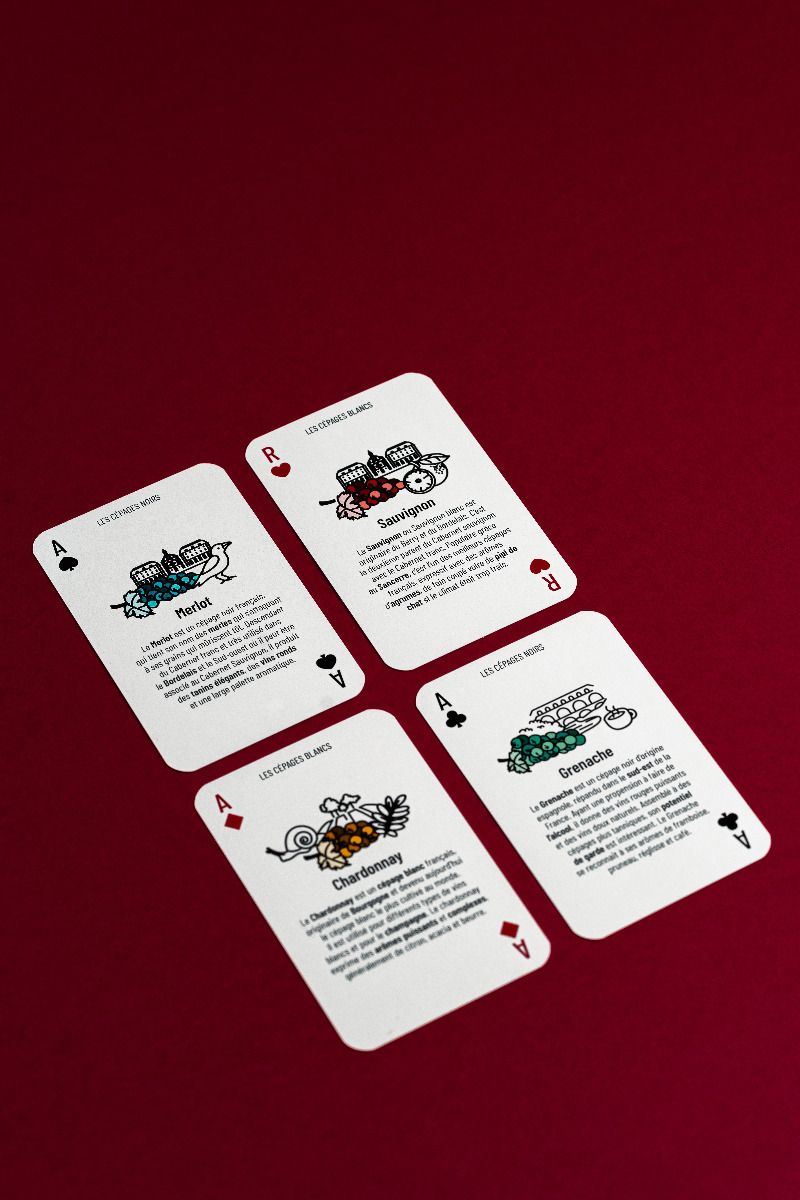 Cartes cépages - Jeu de 32 cartes