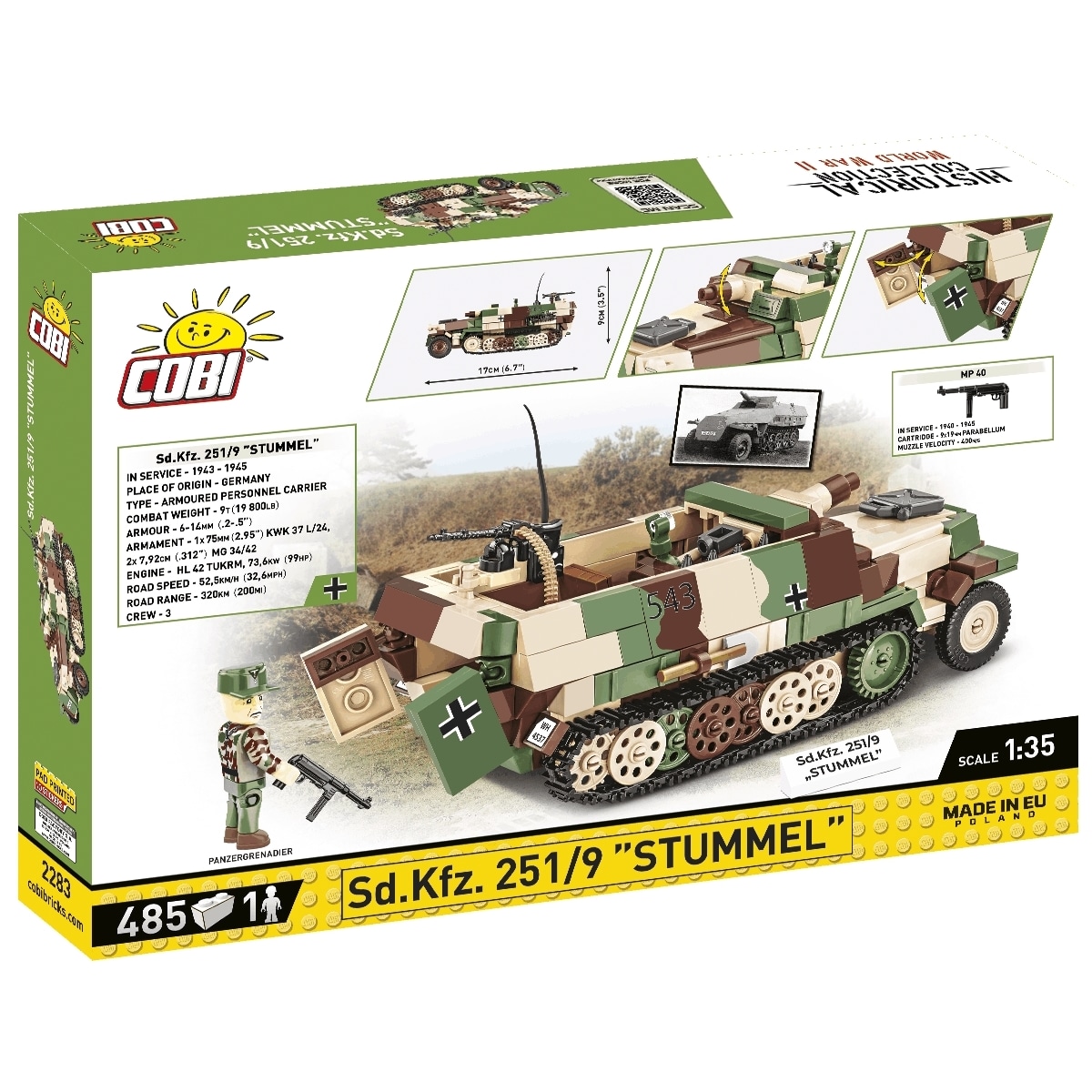 Cobi Sd.Kfz. 251/9 Stummel