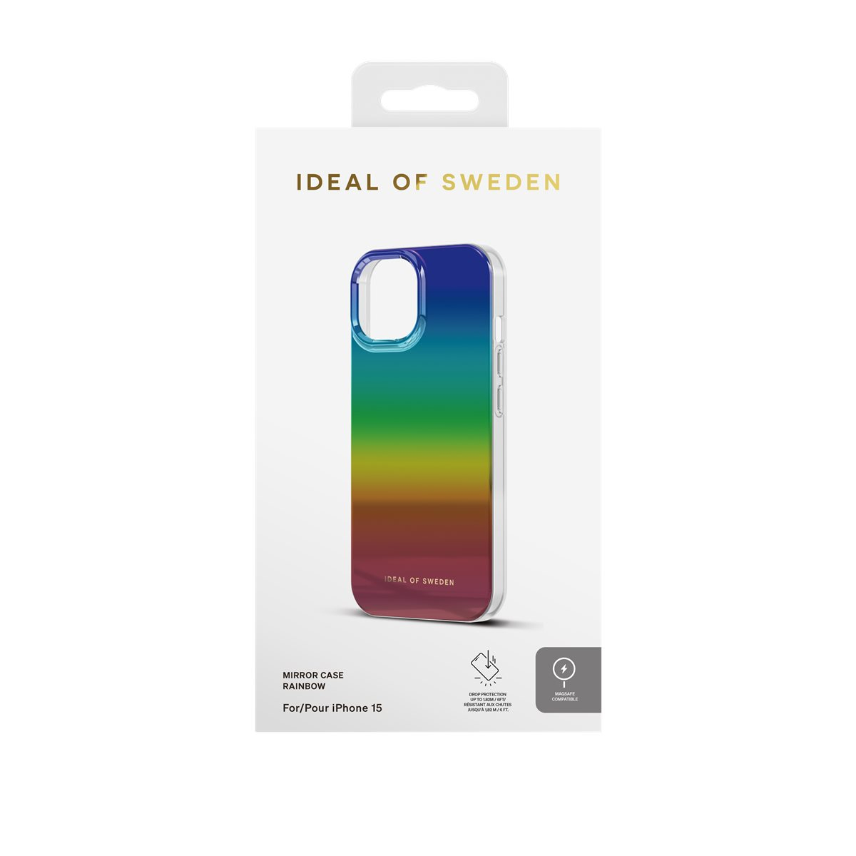 iPhone 15 MagSafe Hardcase Hülle Mirror Case Recycled (IDMRCMS-I2361-513) - Rainbow