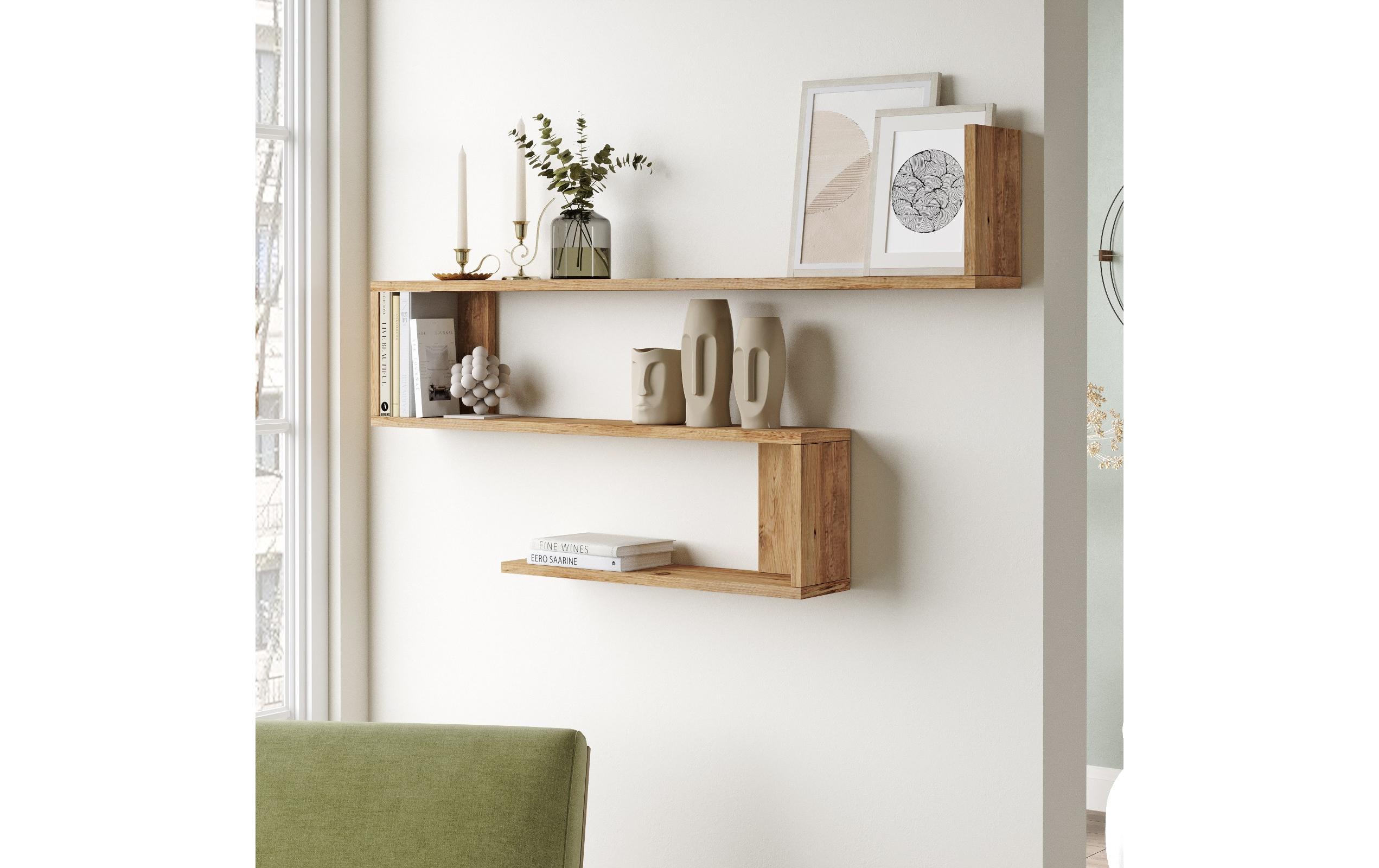 Wandregal WL10 120 x 71.4 x 14.5 cm, NatureRegal