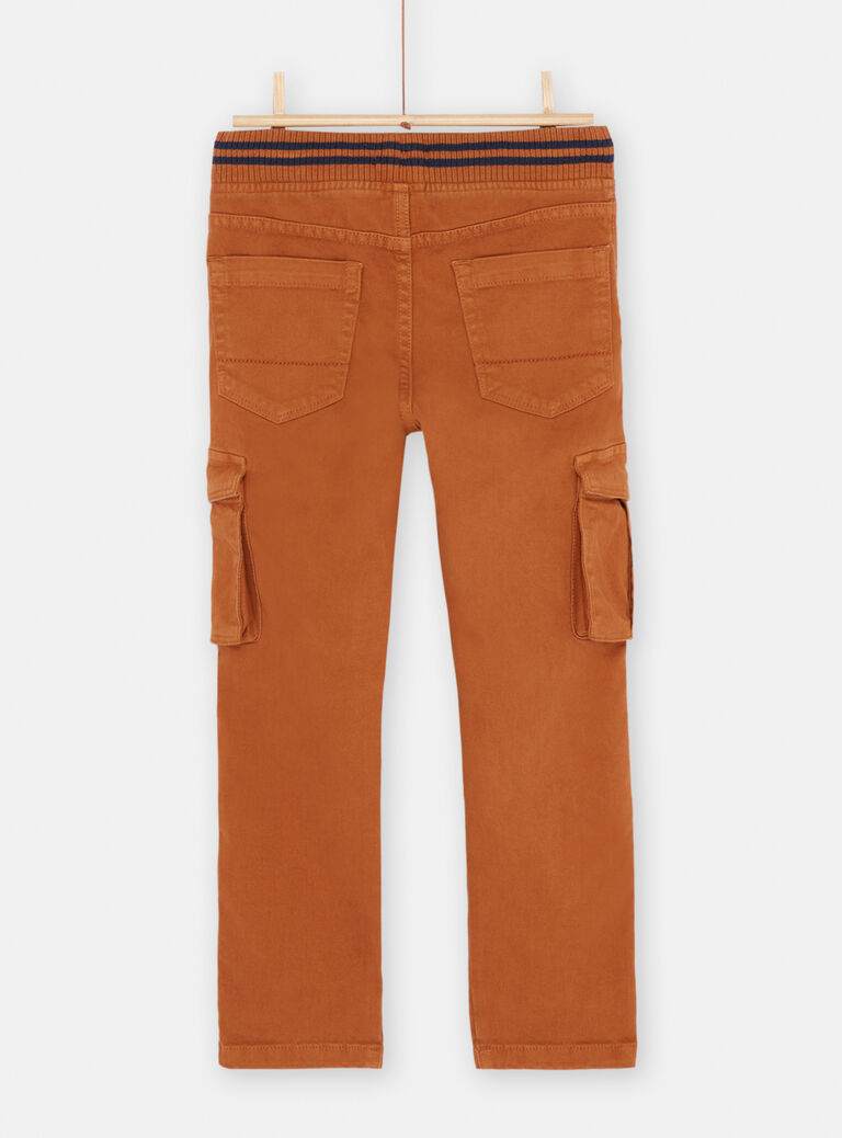 Pantalon cargo cannelle garçon