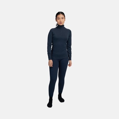 Tufte Bambull Half Zip, Dame<br>Deilig høyhalset genser i Bambus og merinoull!