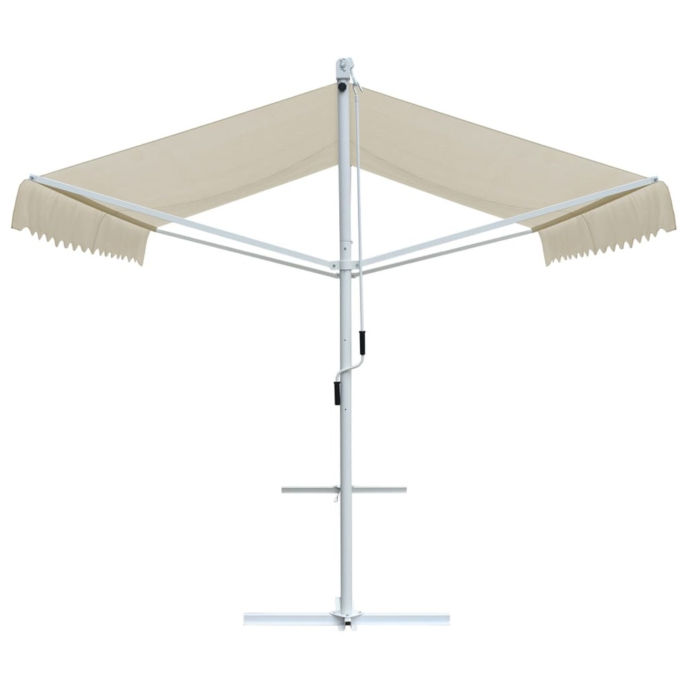 Auvent sur pied 4x3 m crème