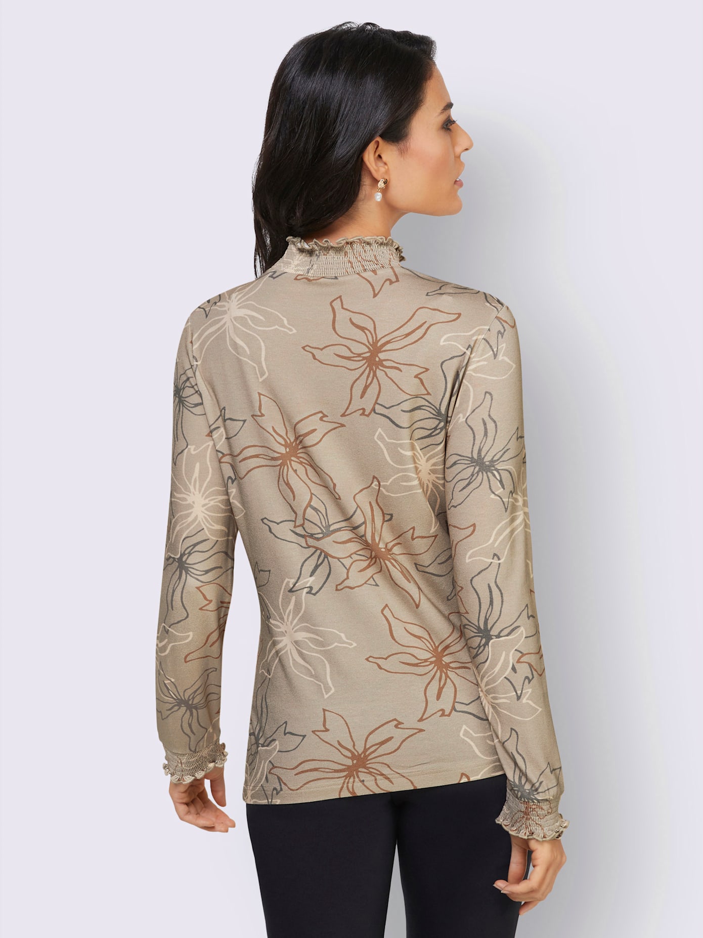 T-shirt à col montant viscose