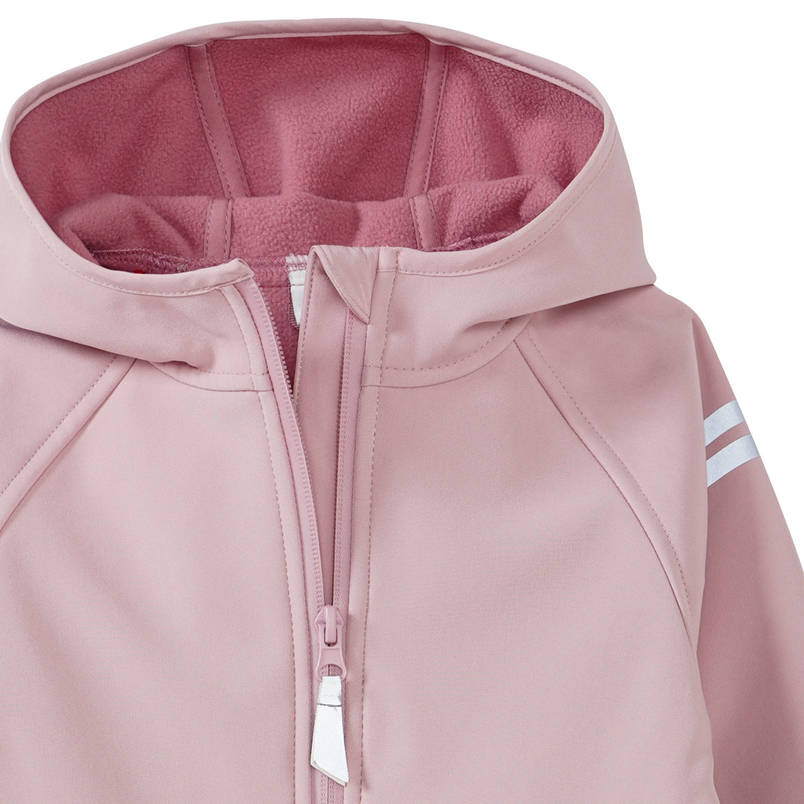 Topomini Baby Softshelloverall mit Kapuze rosa / altrosa