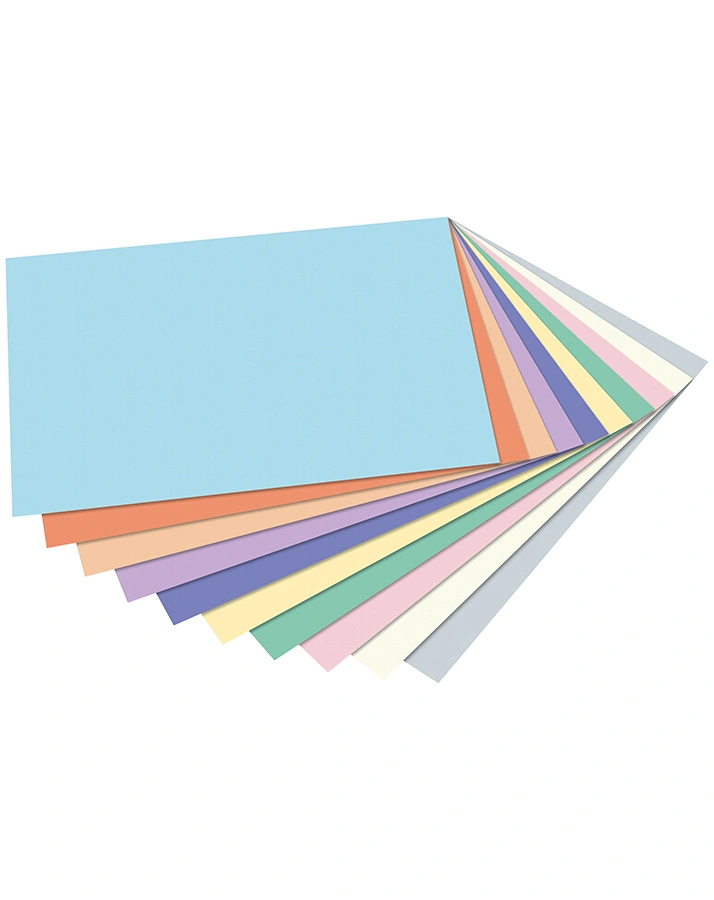Tonpapier- und Fotokarton-Block PASTELL 20-teilig in bunt