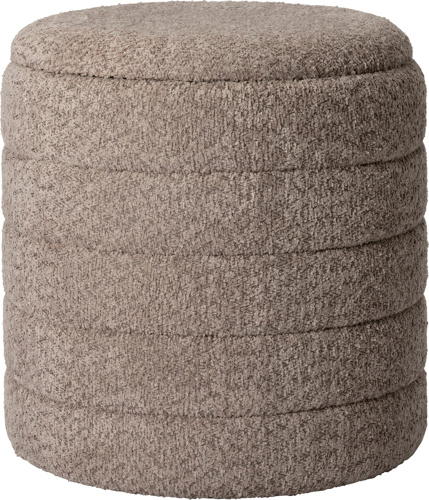 Intratuin poef met opbergruimte Bear beige D 42 H 45 cm