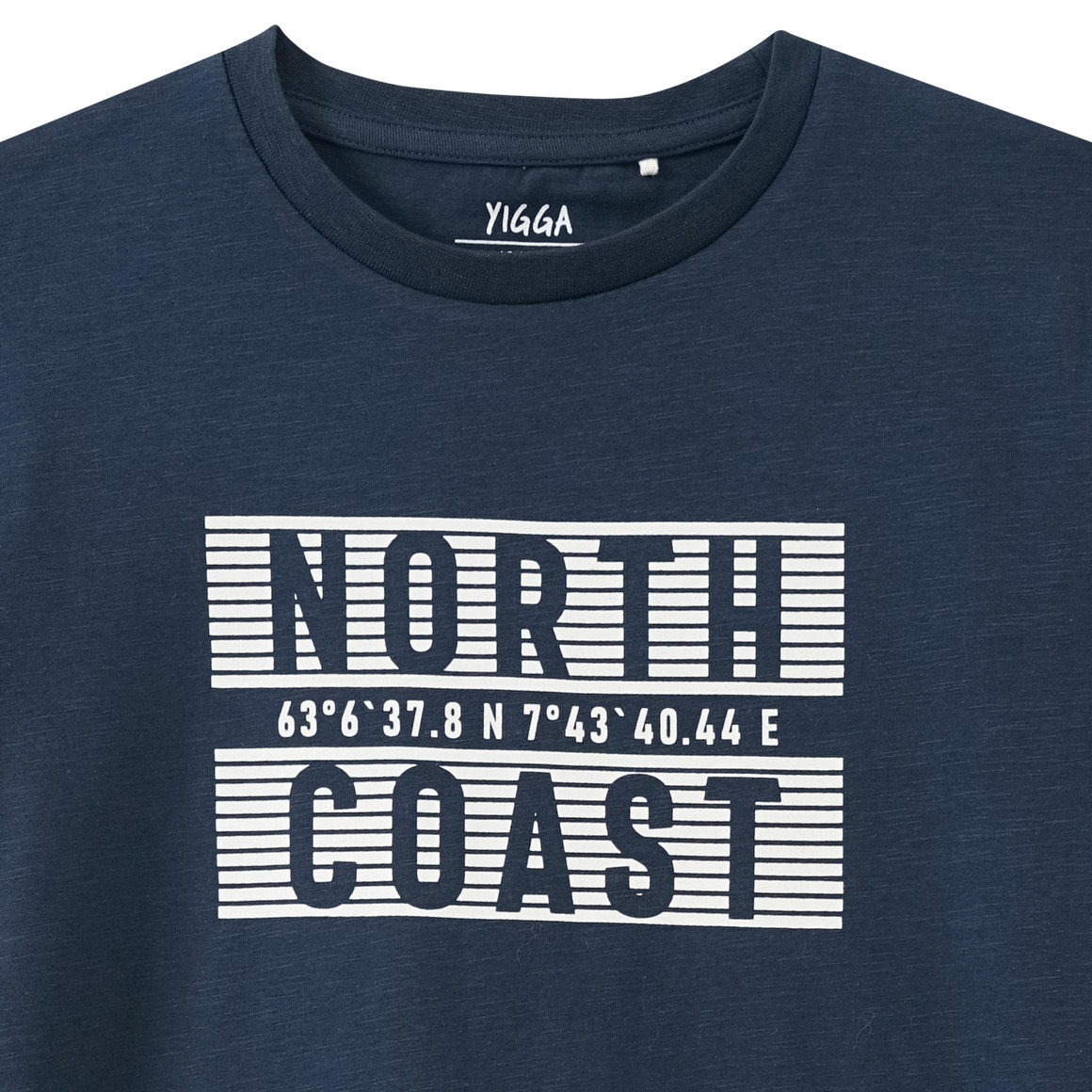Yigga Jungen T-Shirt mit Print dunkelblau
