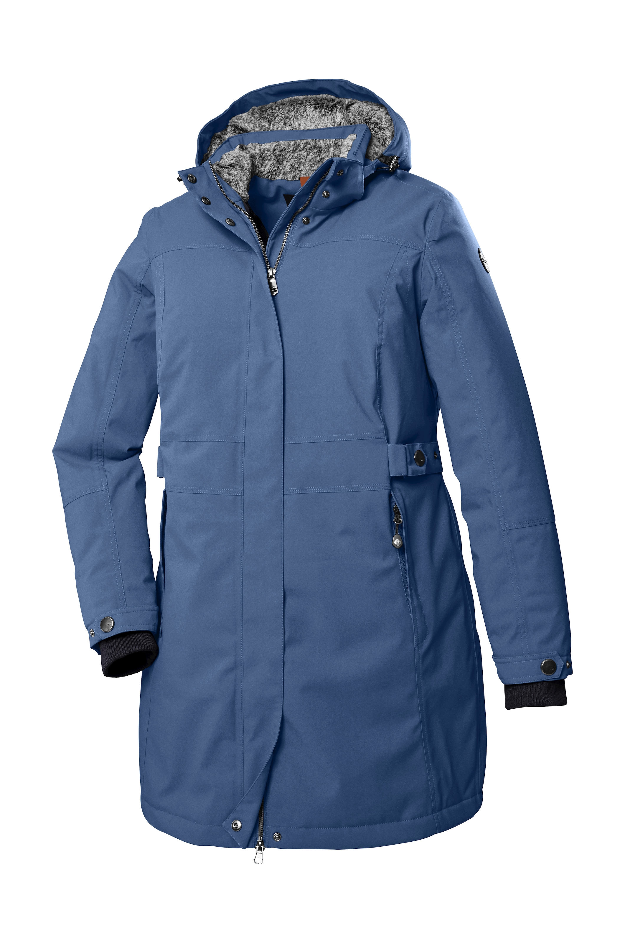 STOY Parka »STW 11 WMN PRK« Wasserdichter, atmungsaktiver Damenparka mit abnehmbarer Kapuze