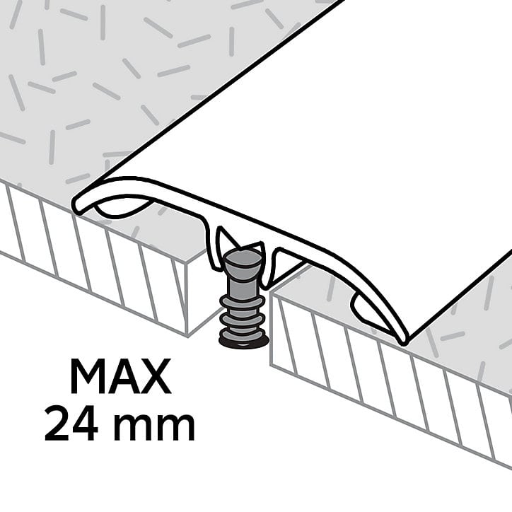 Barre de seuil en aluminium décor bois GoodHome 37 x 930 mm DÉCOR 240