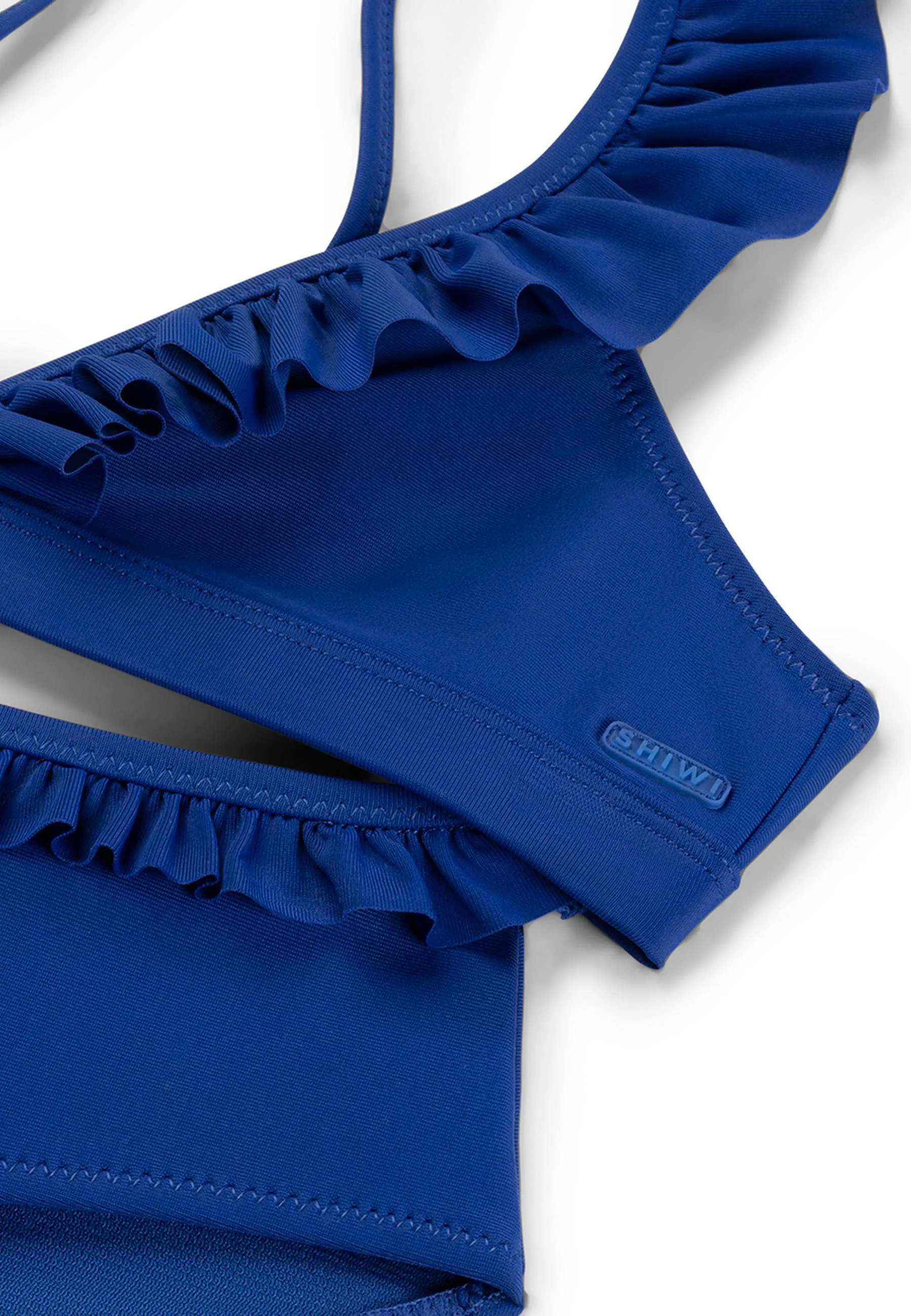 Shiwi triangel bikini Bella met ruches blauw