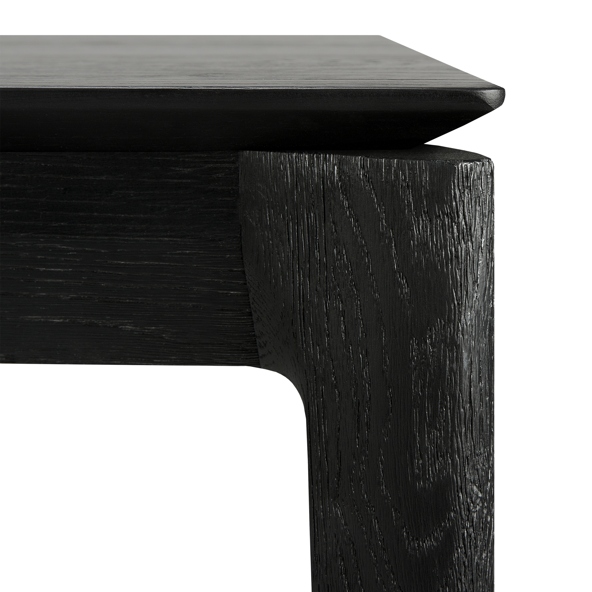 Uitschuifbare eettafel Bok zwart eiken 180/280 cm