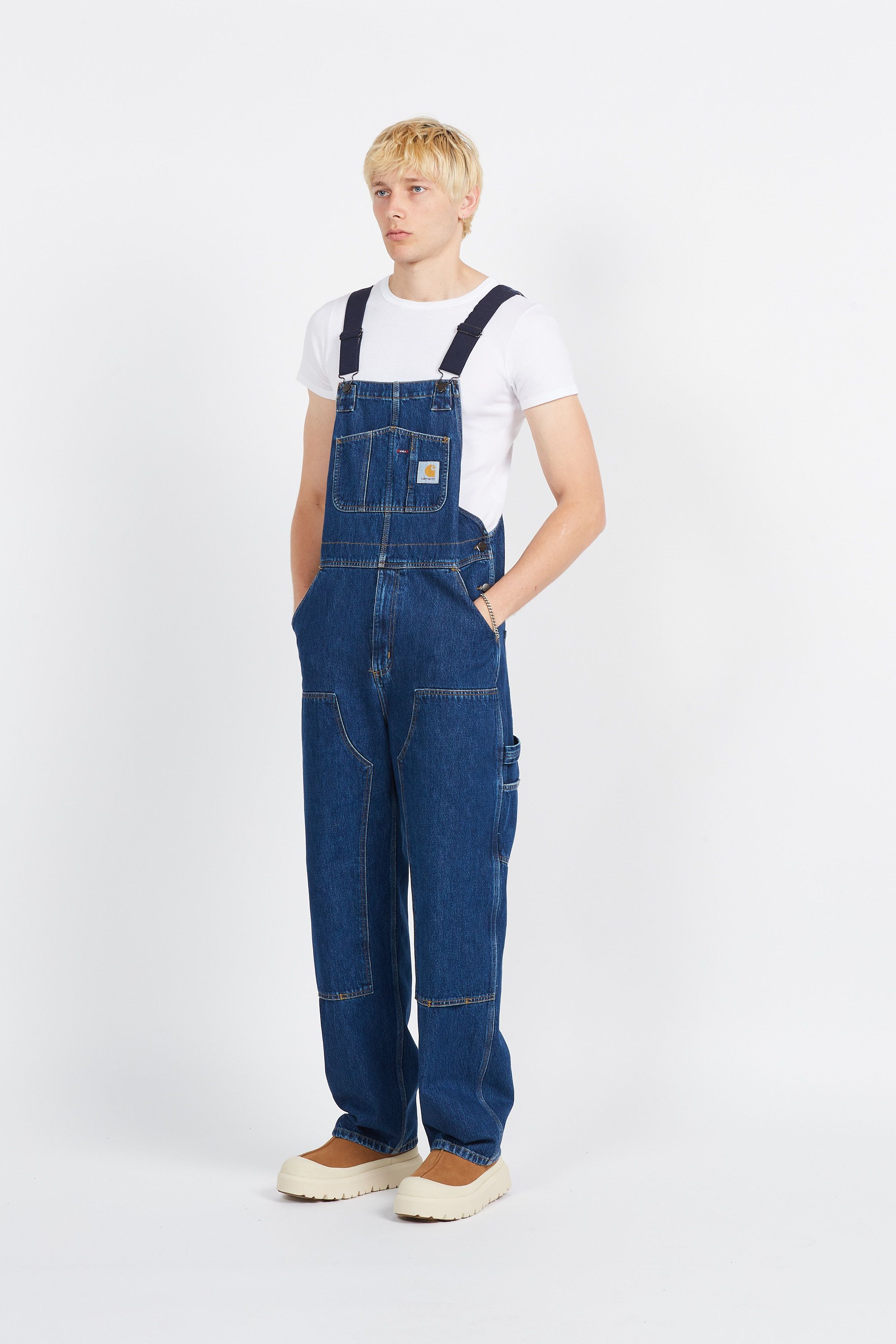 CARHARTT WIP Salopette  Double Knee Bib Overall Bleu