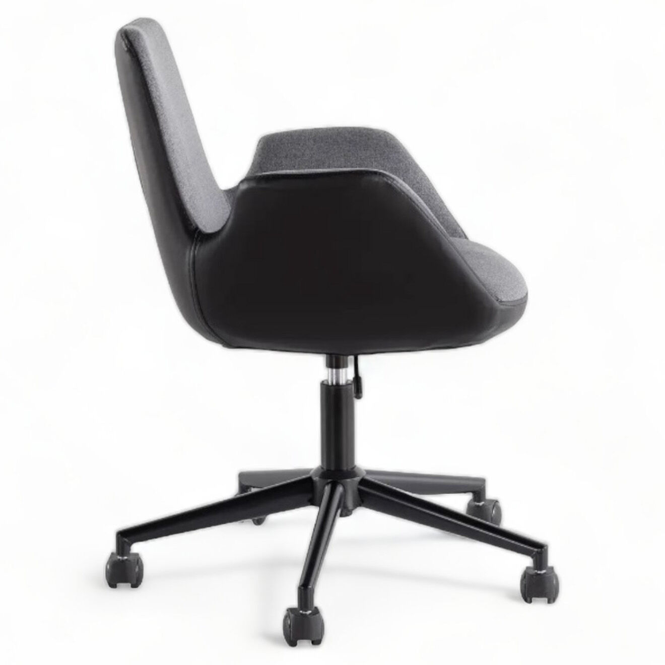 Homitis Chaise de bureau Dora noir/anthracite - 62x77x60 cm