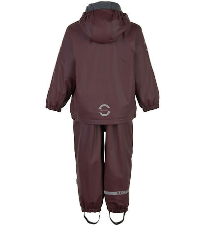 Mikk-Line Regnt?j m. Fleece - PU - Huckleberry