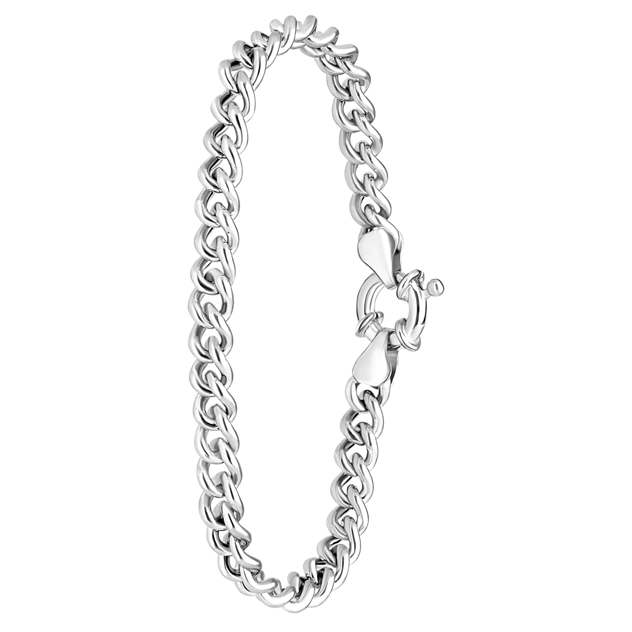Gerecycled zilveren armband gourmet