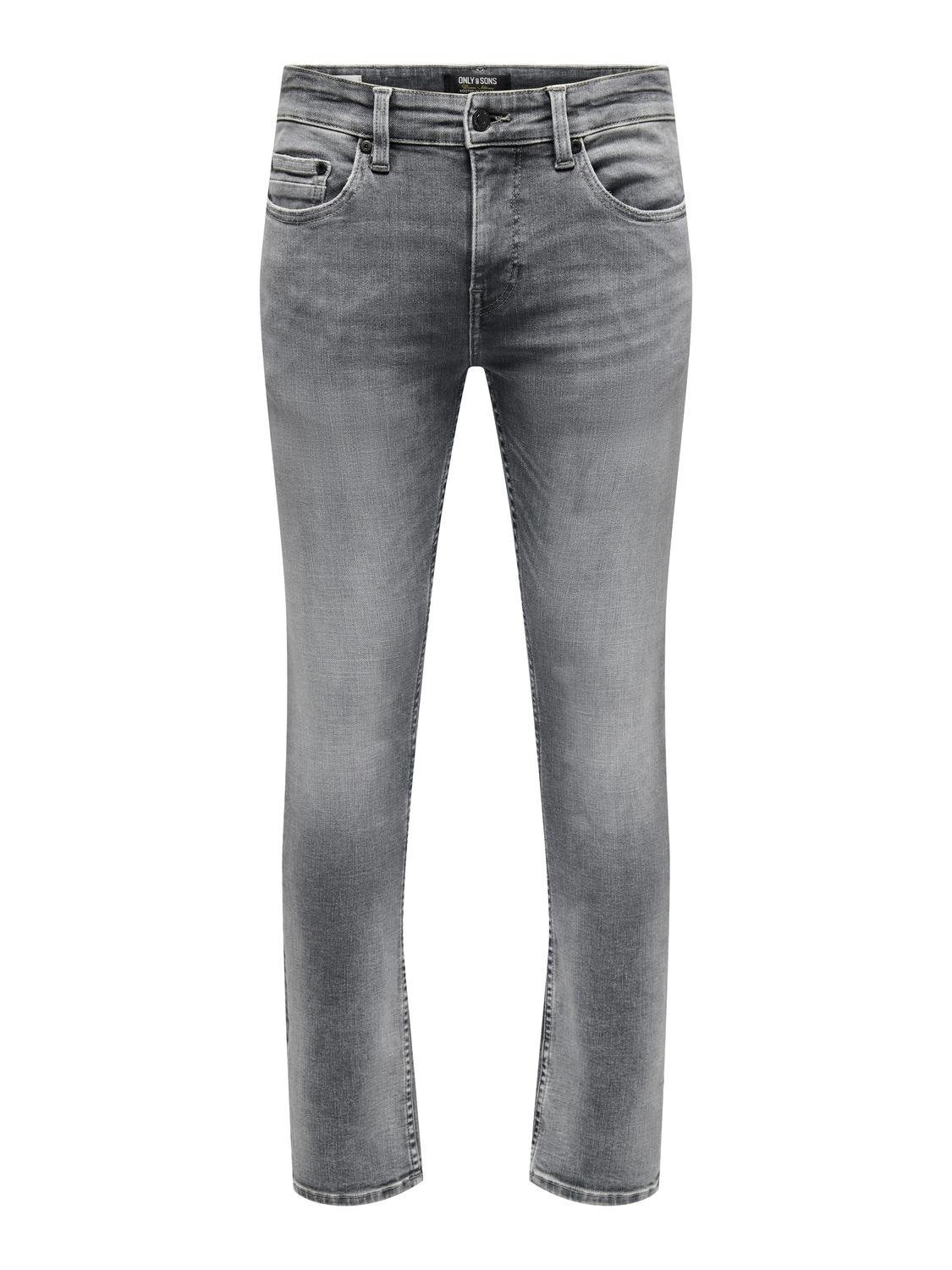 ONSLOOM Niedrige Taille Slim Fit Jeans Medium Grey Denim