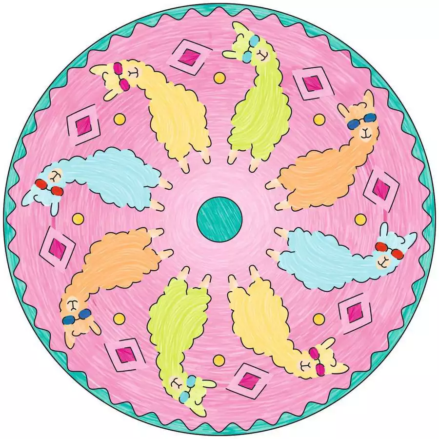 Ravensburger Mandala Designer Lama bunt