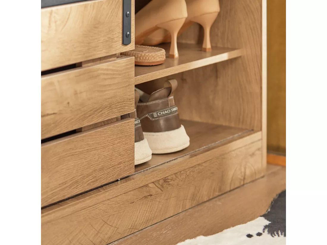 Meuble De Rangement À Chaussures Armoire À Chaussures Commode À Chaussures Meuble D'entrée, Fsr120-n