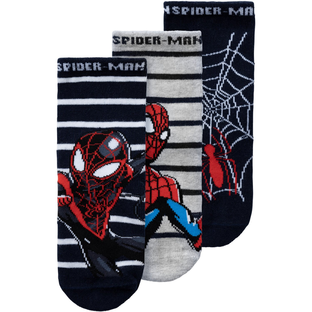 Køb Name It Dark Sapphire Muksi Spiderman Strømper 3-pak
