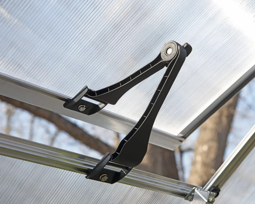Hybride kas 6x14 polycarbonaat panelen 0,7 mm 426 x 185 cm zilver