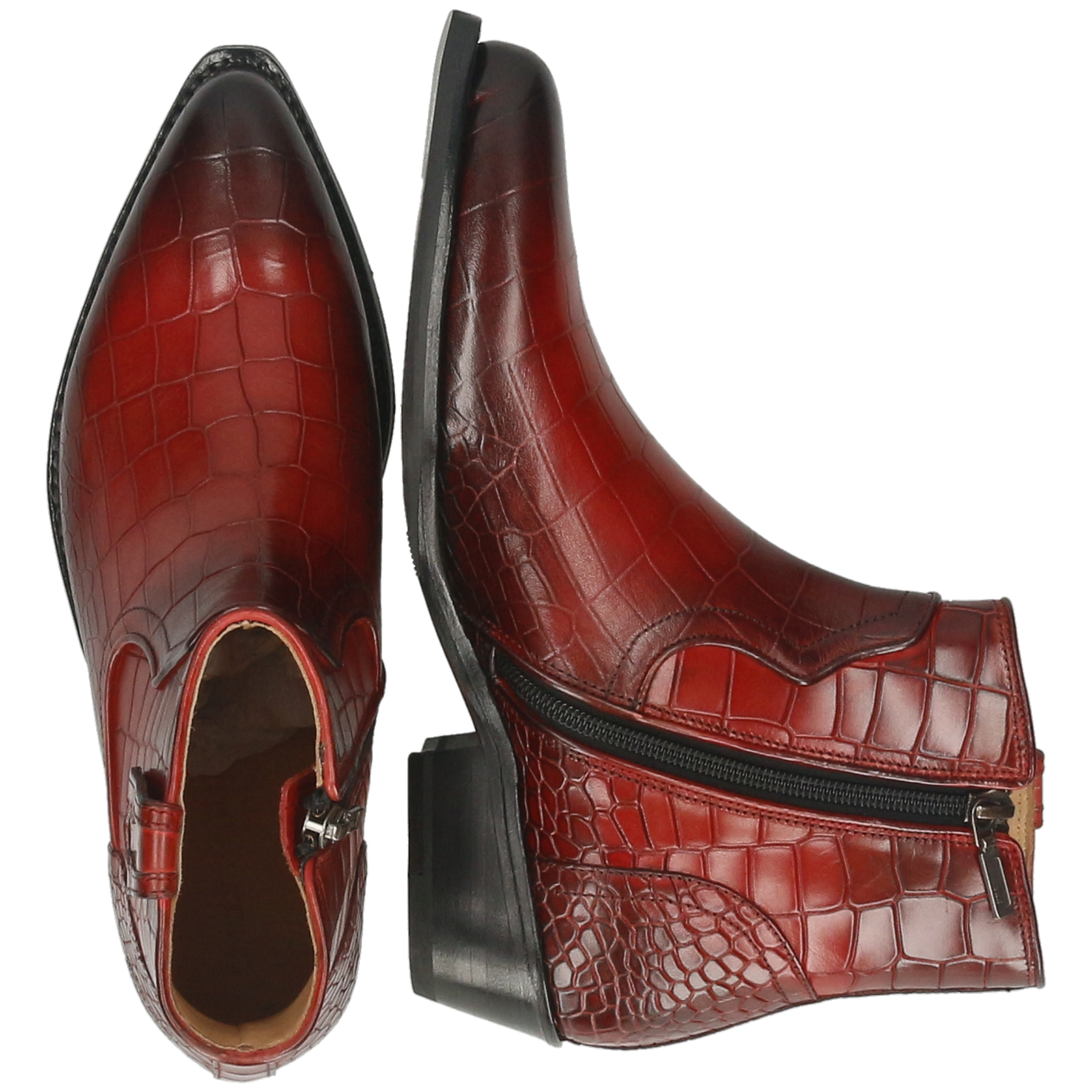 SHYLA 2 - Bottines à talon cubain | Rouge