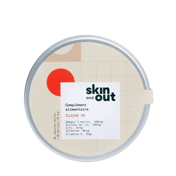 Skin and Out CLEAR IN - Complément Alimentaire Stop-bouton 60 gélules