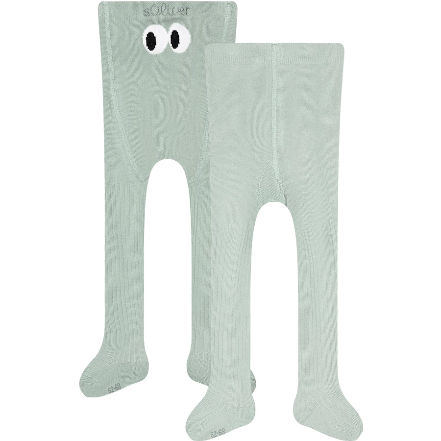 s.Oliver Tights Baby originals organic rib silt green