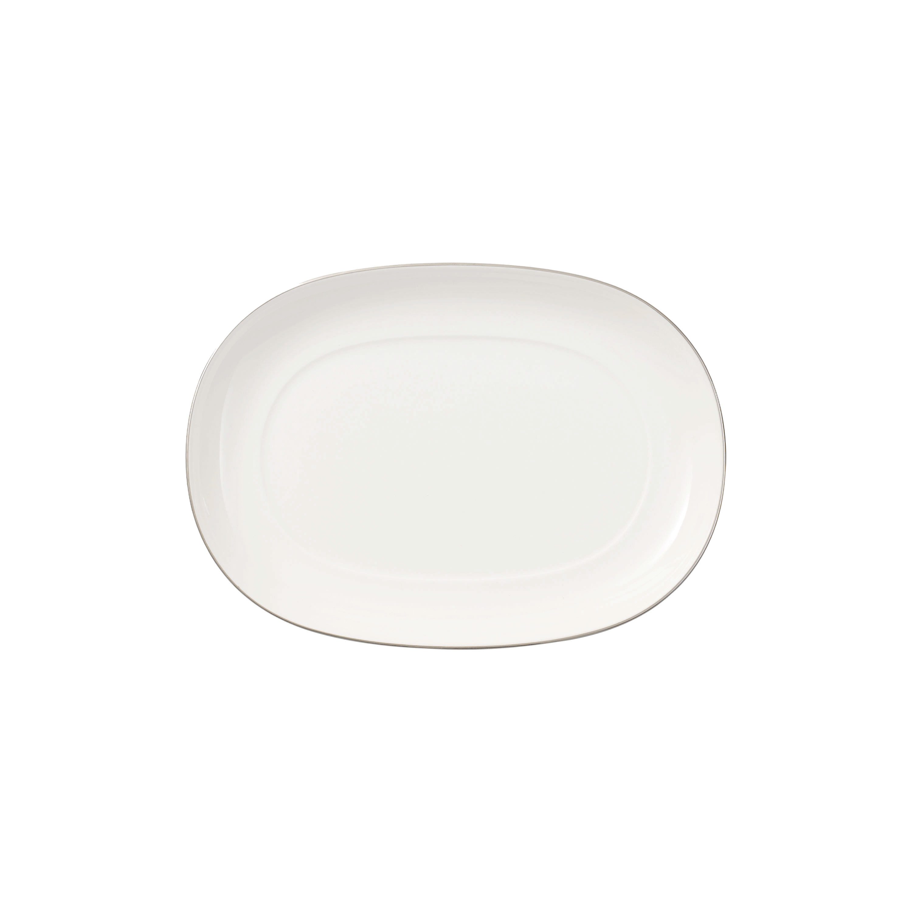 Anmut Gravy boat saucer White, Premium Bone Porcelain